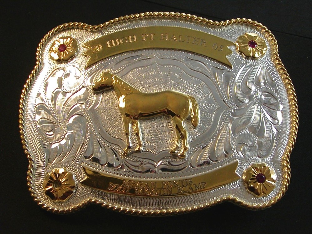 Vintage 20 High Pt Halter 05 Boot Scootin Champ Belt Buckle by Justin