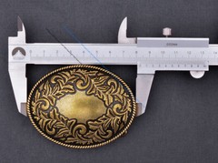 Western Flower Heavy Antique Brass Huge Leathercraft Belt Buckle Fit 39mm Strap