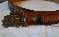 The Great American Buckle Co. USA Truckering Belt 36 In Buckles1980~Serial #234
