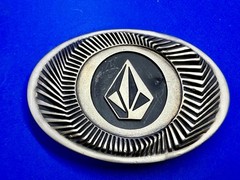 VOLCOM Apparel Company Diamond Logo 90&rsquo;s Metal Cast Original Promo Belt Buckle