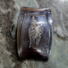 Silver Eagle Rectangular Metal Western Belt Buckle Men&rsquo;s Solid