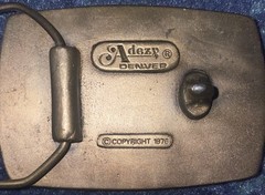 Vintage 1973 Wells Fargo & Co Stage Coach Brass Belt Buckle – BAF – KA49