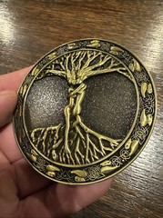 Tree of Life Belt Buckle Collector Christian Catholic Patriot Patina Collector