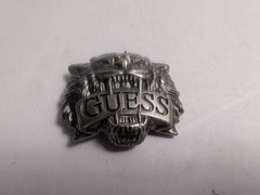 Belt Buckle Snarling Lion Tiger Big Cat 3D Silver Tone Metal Rare