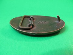 Vintage Oden Football Player Metal Belt Buckle Made In USA