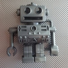 RETRO ROBOT robotic 80s 90s Metal Figural Belt Buckle novelty Buckle