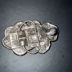 Vintage Coin Belt Buckle 1970s USA Made Novelty Statement Piece preowned