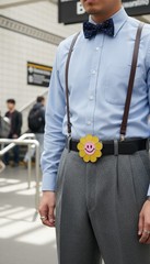 New Unisex Buckle Teen Women Fashion Yellow Flower Emoji Cartoon Day Night Wear