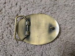 NRA Golden Eagles Brass Belt Buckle 2014 National Rifle Association