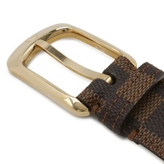 LOUIS VUITTON Damier Sainteur Ellipse 30MM Belt Men&rsquo;s