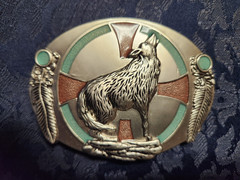 Wolf Belt Buckle