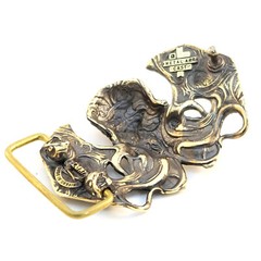 Belt buckle Cthulhu, Cthulhu Myths solid brass belt buckle, Skull belt buckle,