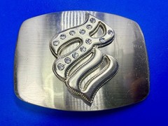 Rocawear with Rhinestone Bling Belt Buckle RW Hip Hop Fashion Vintage 2000s Y2K