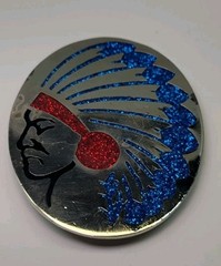 Vintage Native American War Bonnet Belt Buckle | Inlaid Color Finish – Beautiful