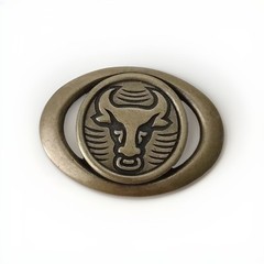 Vintage Cast Brass Rare Belt Buckle