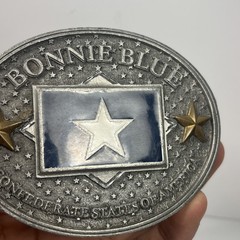 BONNIE BLUE FLAG BELT BUCKLE – CSA – LONE STAR