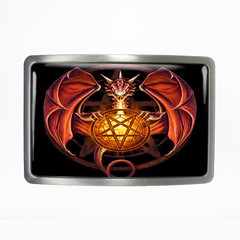 Dragon Pentagram Belt Buckle – Gothic Pentacle Handmade Buckle – 101