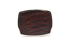 Caiman Belt Buckle, Exotic Belt Buckle, ( 1.5 ») Removable Western Buckle