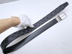 Louis Vuitton Pre-Owned Damier Graphite Slender Belt 85