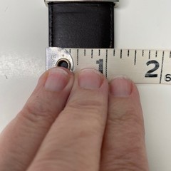 Nordstrom Reversible Leather Belt Silver Buckle Classic Size 32