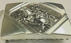 Ghost Riders sterling silver Artisan made Gents Belt buckle