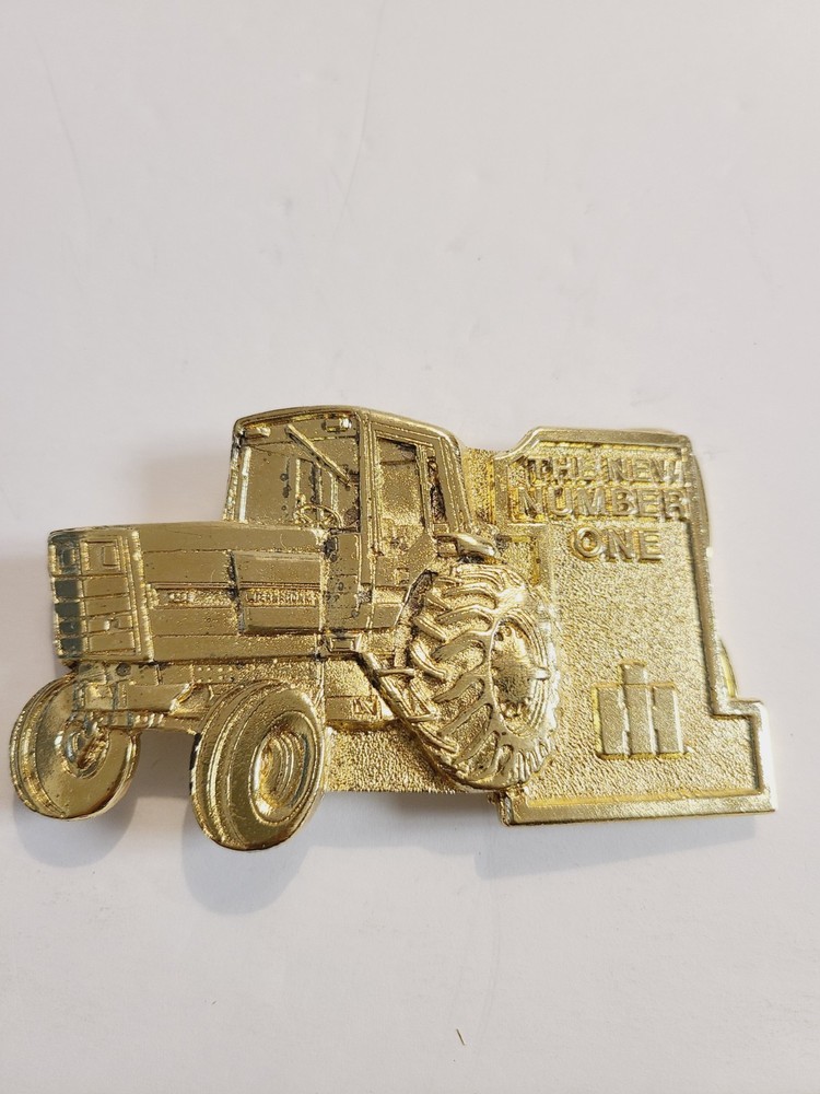 International Harvester The New Number 1 Gold Spec-Cast Belt Buckle LIMITED