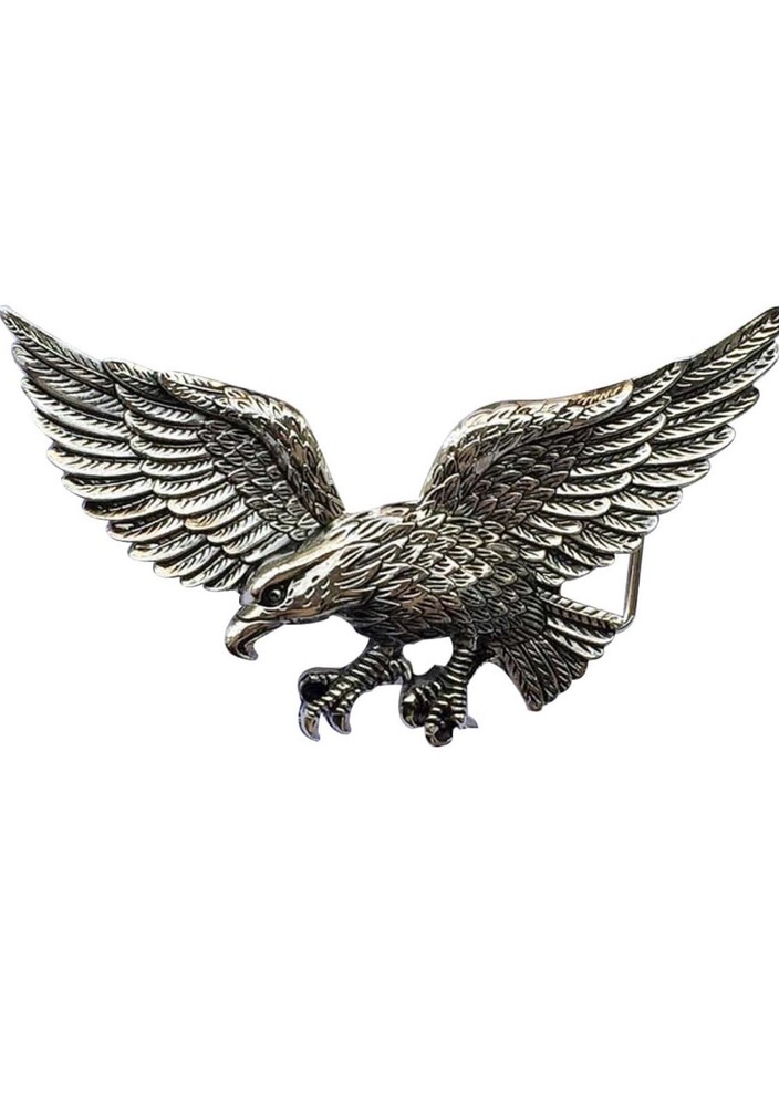 Bald Eagle Belt Buckle Flying Bird Brass Metal Vintage Rare Father’s Day Gift