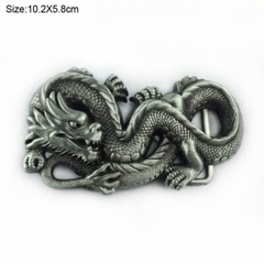 Chinese Dragon Western Cowboy Belt Buckle for Men & Women Fit 1.5in Belts