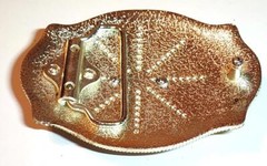 BULL HEAD RODEO ANIMAL OVAL RODEO COWBOY WESTERN SHINE BELT BUCKLE