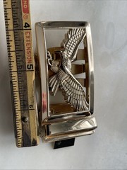Golden Eagle Automatic Belt Buckle Stylish Design Durable Gold Tone