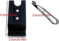 20 Pcs Buckle Spring Hook Belt Clip Holster Sheath Belt Clip Metal Mini Double H