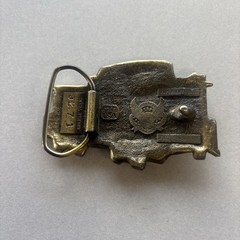 The Great American Buckle Co. Caboose Train Belt Buckle USA Chicago 1979