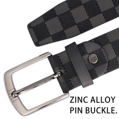 renwoxing Men&rsquo;s Genuine Leather Belt – 3.8cm 40&Prime;-42&Prime; Waist Adjustable, Black