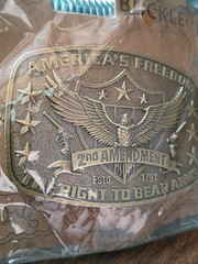 America&rsquo;s Freedom, 2ND Amendment, The Right To Bear Arms, Est. 1791, Belt Buckle