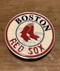 MLB Pewter Belt Buckle Boston Red Sox NEW Officially Licensed 2004