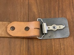 Vintage Western Tooled Leather Belt GENTLEMAN JIMS BILLIARD PARLOR , MN Buckle