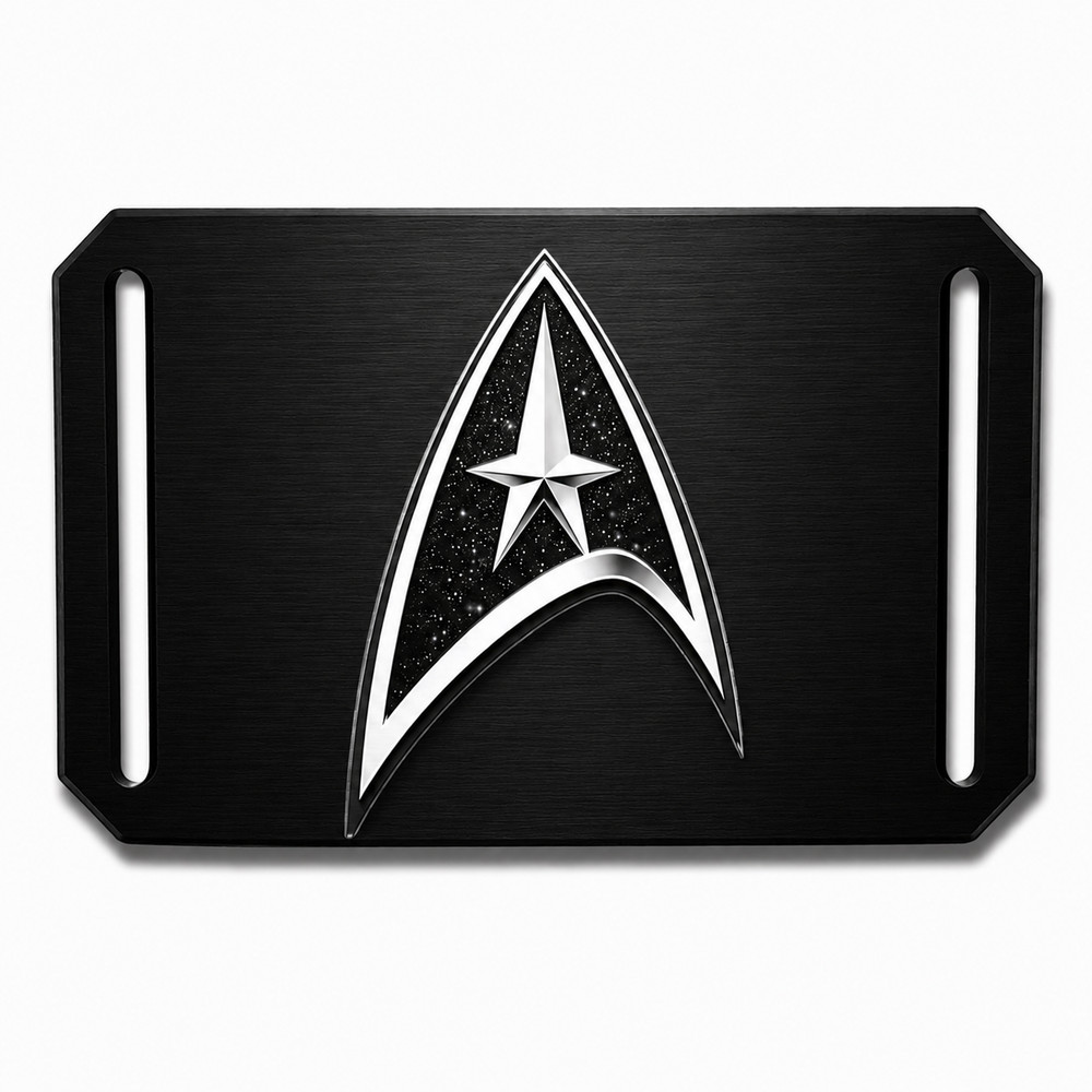 CRIOS Branding Belt Unisex Aluminium Buckle Star Trek Aluminium