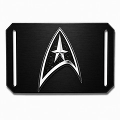 CRIOS Branding Belt Unisex Aluminium Buckle Star Trek Aluminium