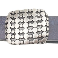 Matrimandir belt buckle, removable buckle buckle antique silver rustic