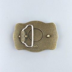 Antique Bronze Western Flower Pattern Rectangle Belt Buckle Boucle de Ceinture