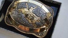 Crumrine Western Belt Buckle Bull Rider M&F Western c04610