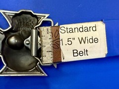 Skull Head Celtic Iron Cross Cutout Gothic Punk Biker 3D Dimensional Belt Buckle