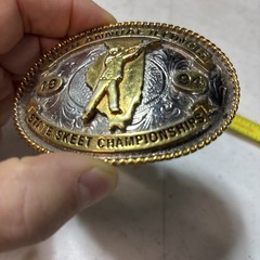 VINTAGE 1994 68th Annual Illinois State Skeet Championships Belt Buckle #8500