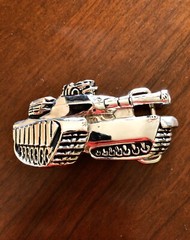 Military Army Tank War Machinery Armoured Vehicle Metal Unisex Men’s Belt Buckle