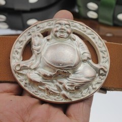 Buddha Goa Hippie Vintage Belt Buckle Rose Mother of Pearl Interchangeable Buckle GS02rp