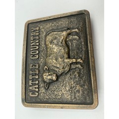 Vintage Nutrena Feeds Cattle Country Belt Buckle Limited Edition Cargill Bull