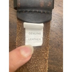 Black Genuine Leather Woven Cutout Belt Gunmetal Horseshoe Buckle Mens Womens
