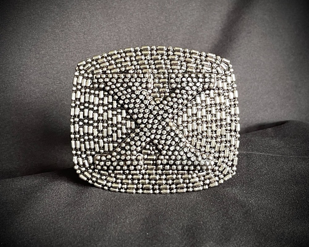 Gothic Punk Studded “X” Wearable Art Buckle & Belt Set – Darren McNeese
