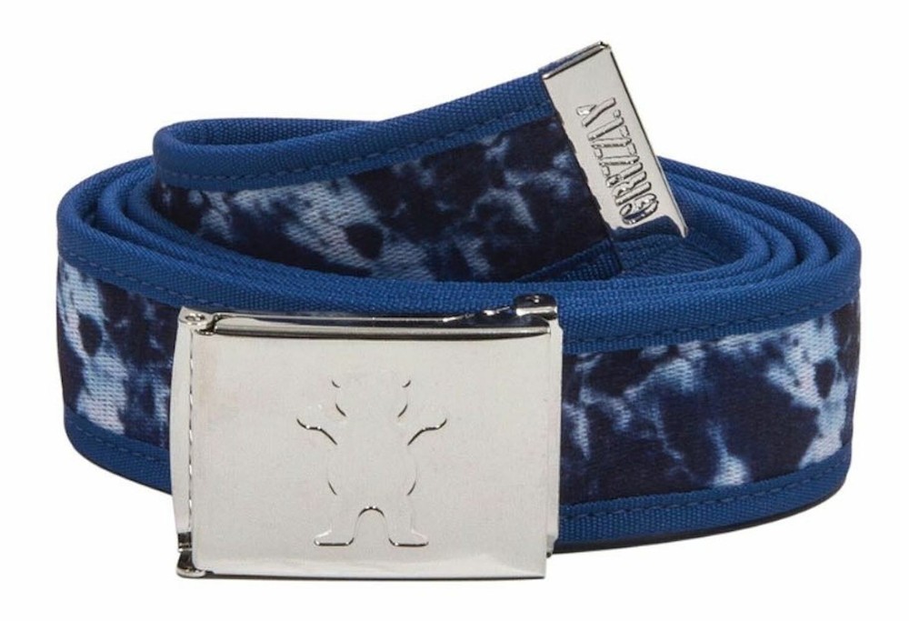 New Grizzly Grip Tape New Wave Navy Tie Dye Belt Clamp Belt RBCK-171