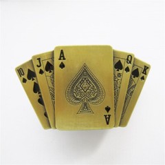 Vintage Bronze Plated Casino Game Lighter Belt Buckle also Stock in US